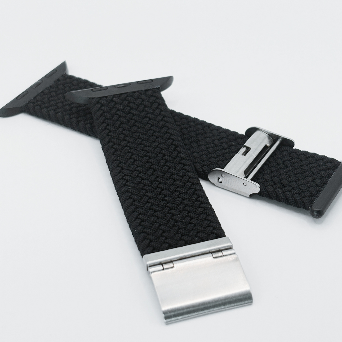 Apple Watch Armband Nylon Flexbraid #farbe_schwarz