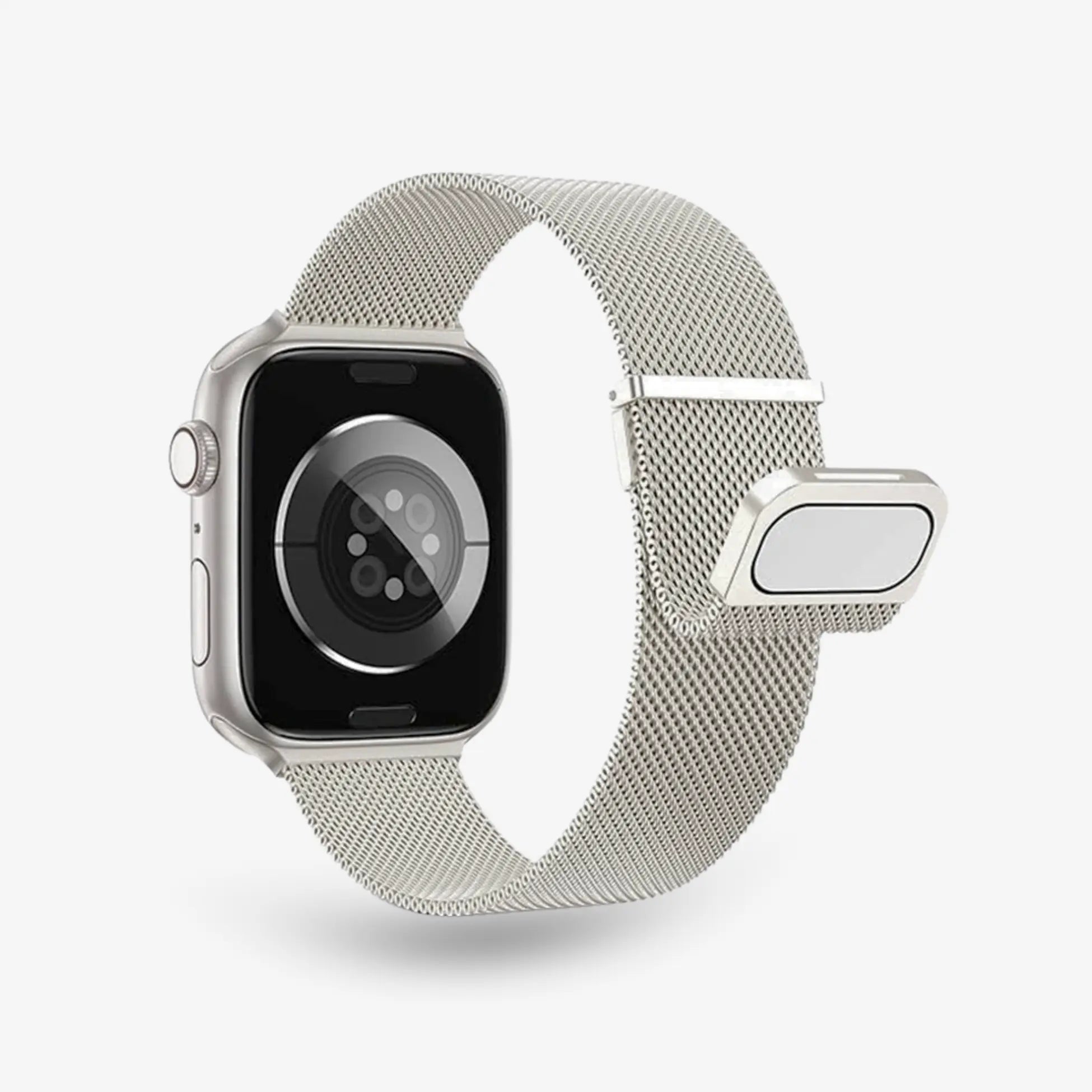 Apple Watch Milanaise Armband Rückseite von breband #farbe_sand