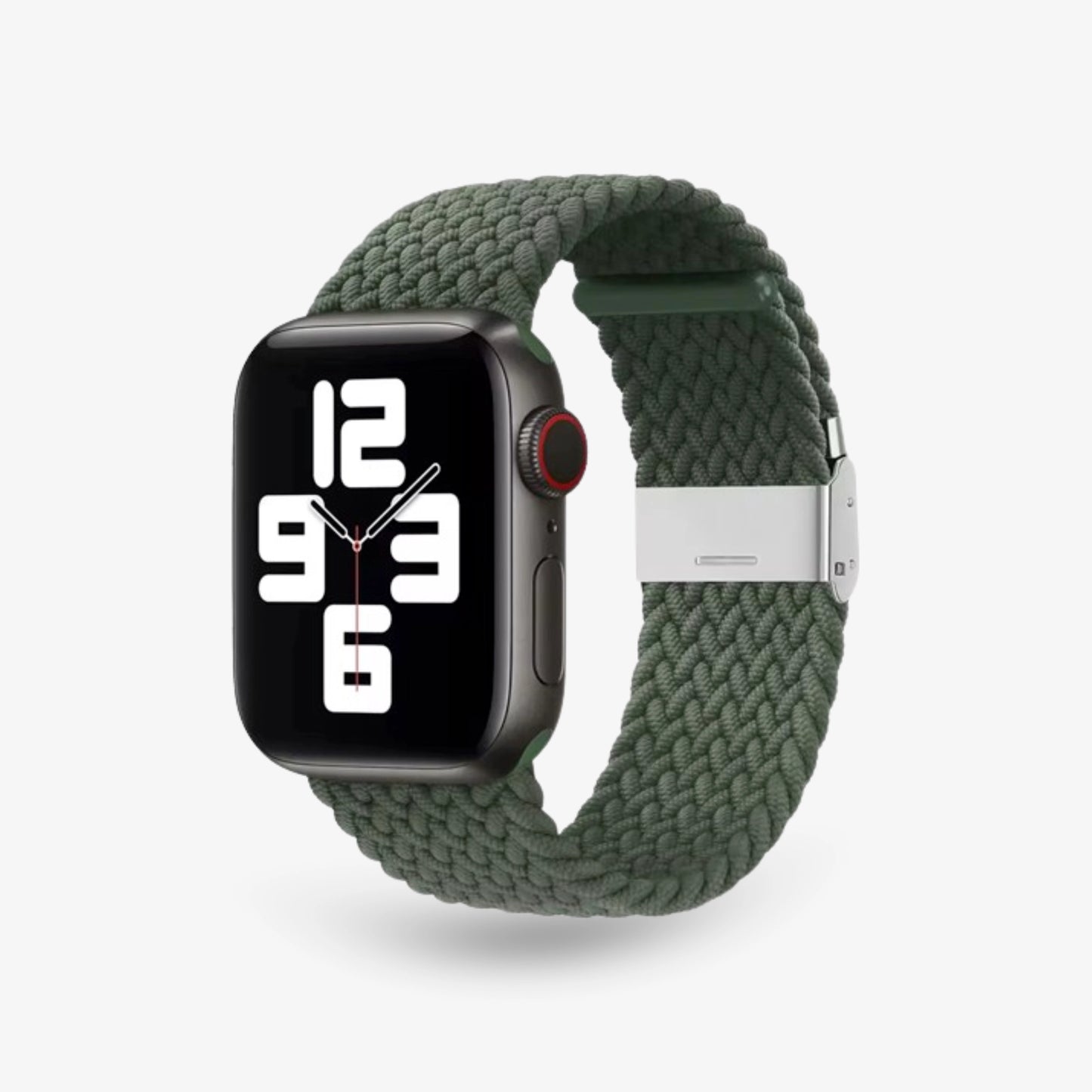 Apple Watch Armband Nylon Flexbraid #farbe_Dunkelgrün
