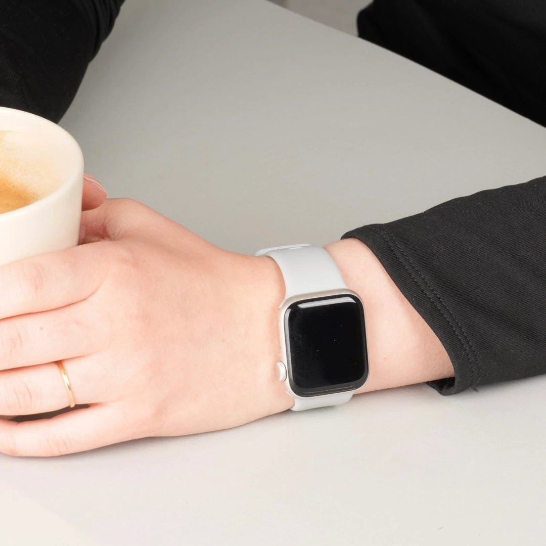 Flexibles und bequemes Breband Apple Watch Butterfly Armband in Grau #farbe_grau