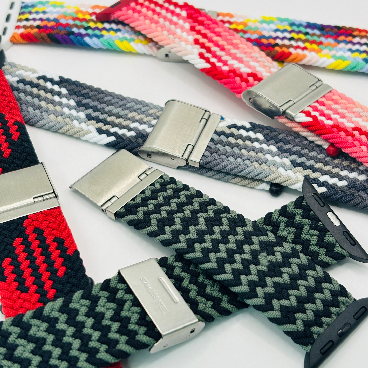 Breband bracelet en nylon Colorbraid pour Apple Watch