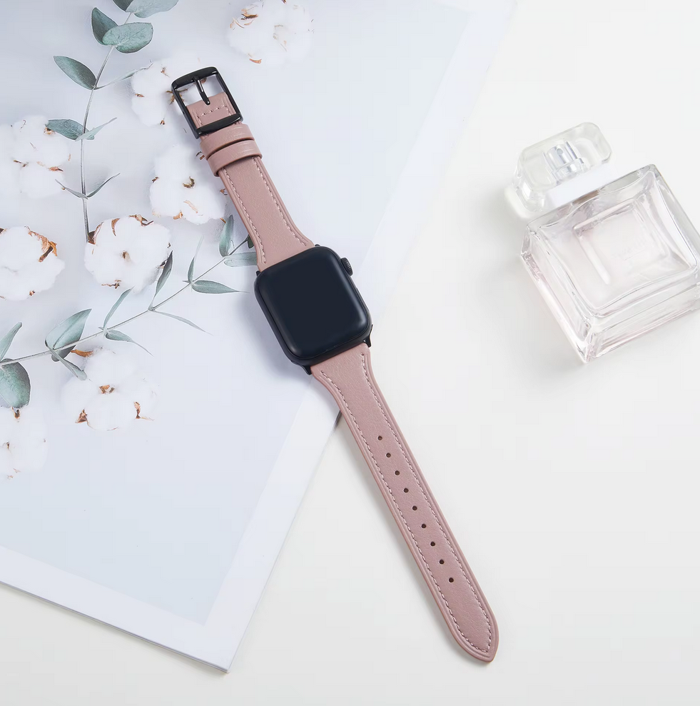 Breband bracelet en cuir pastel pour Apple Watch