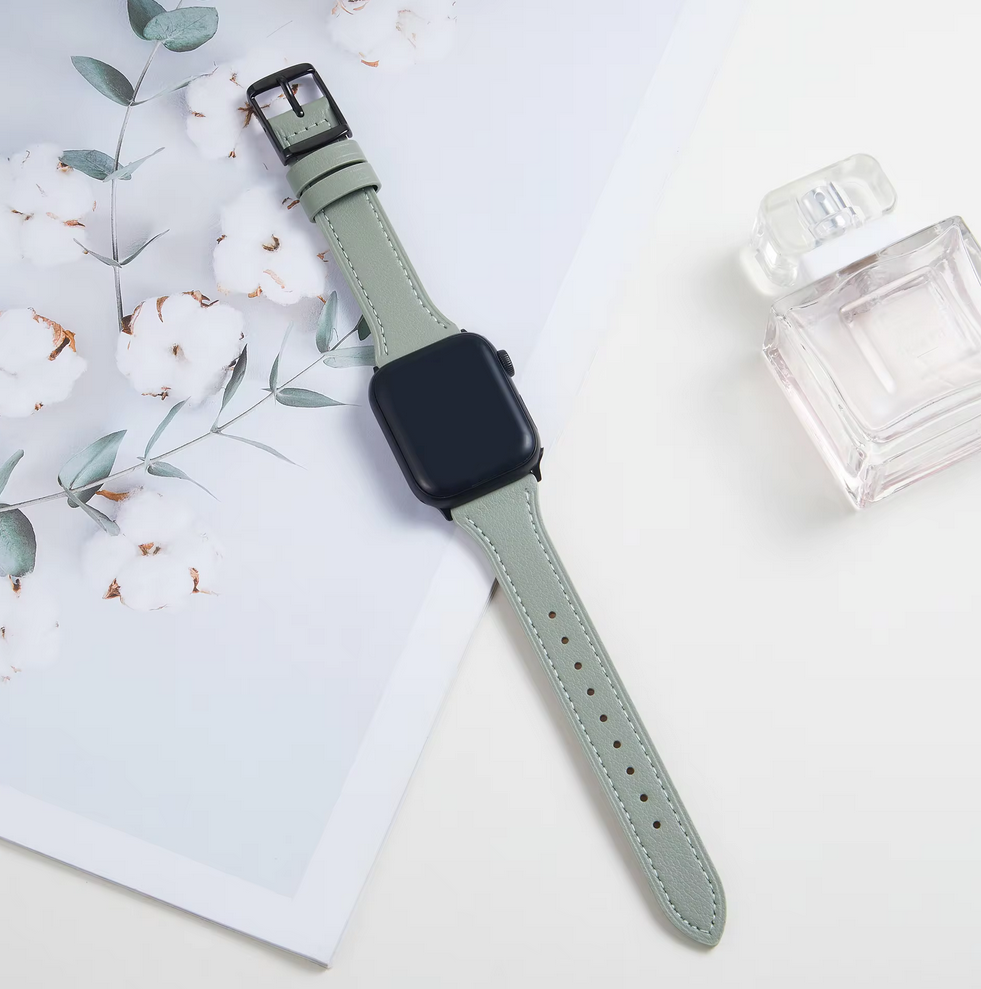 Breband bracelet en cuir pastel pour Apple Watch