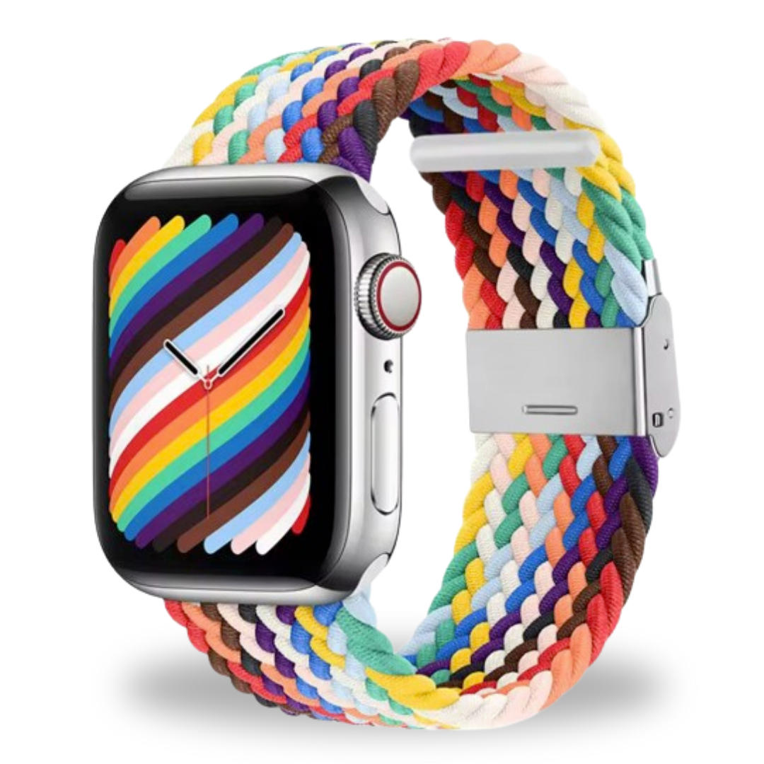 Breband bracelet en nylon Colorbraid pour Apple Watch