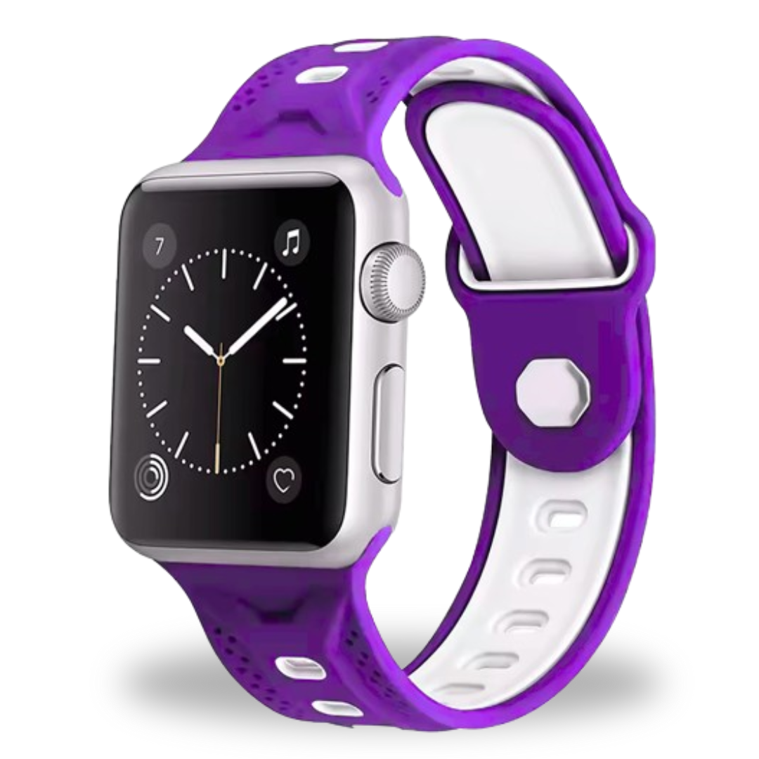 Breband bracelet en silicone Dual Sport pour Apple Watch