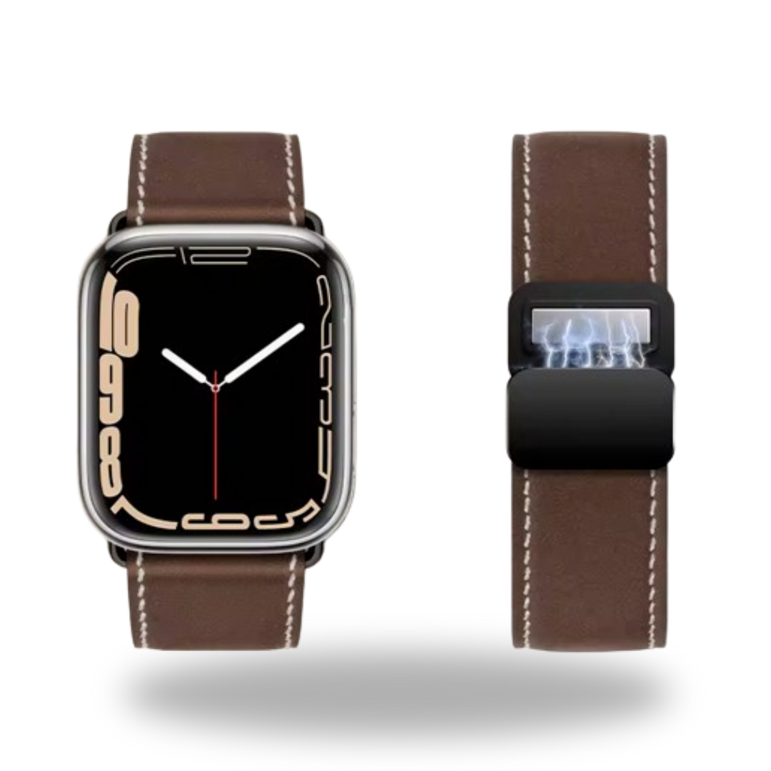 Breband bracelet en cuir Magnet pour Apple Watch