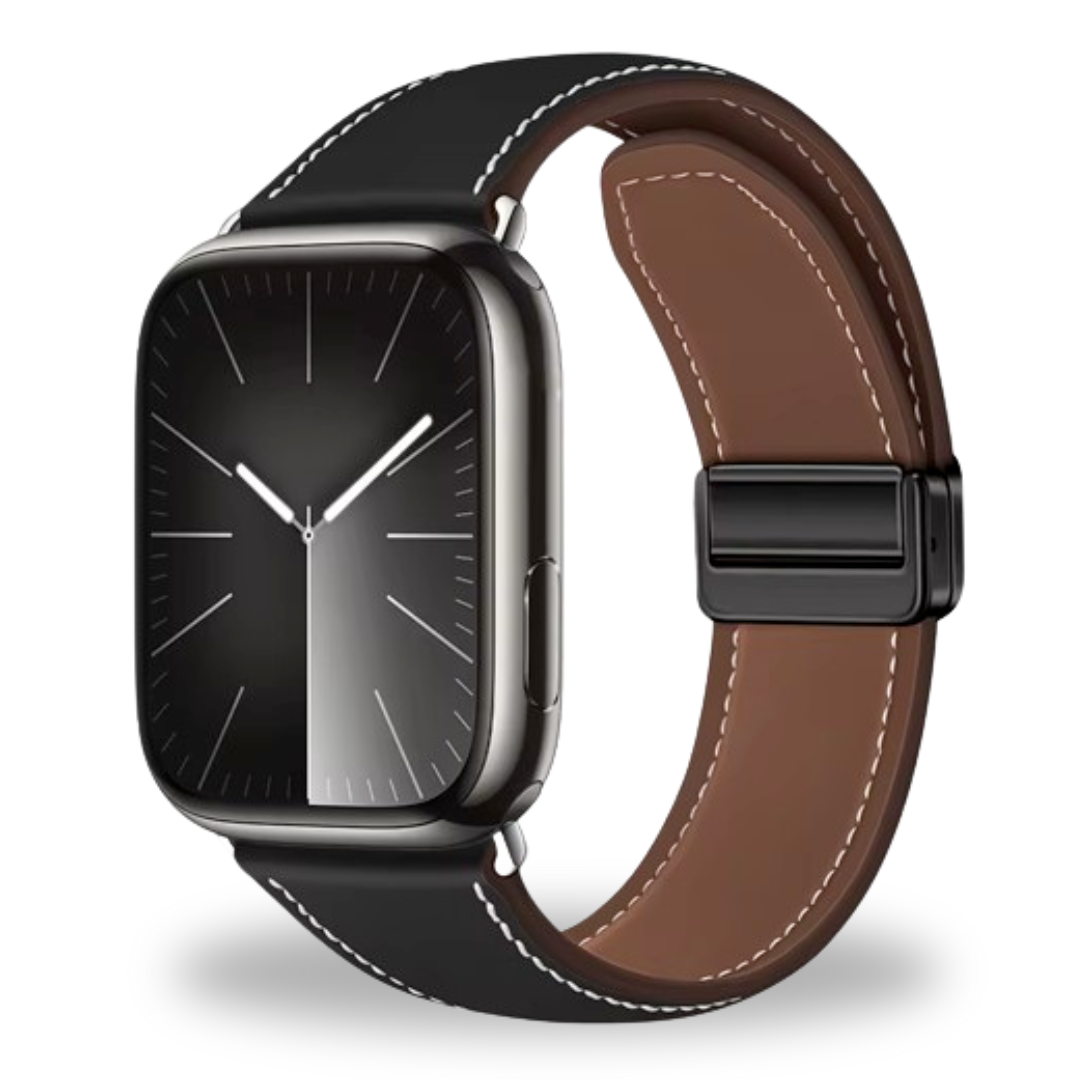 Breband bracelet en cuir Magnet pour Apple Watch