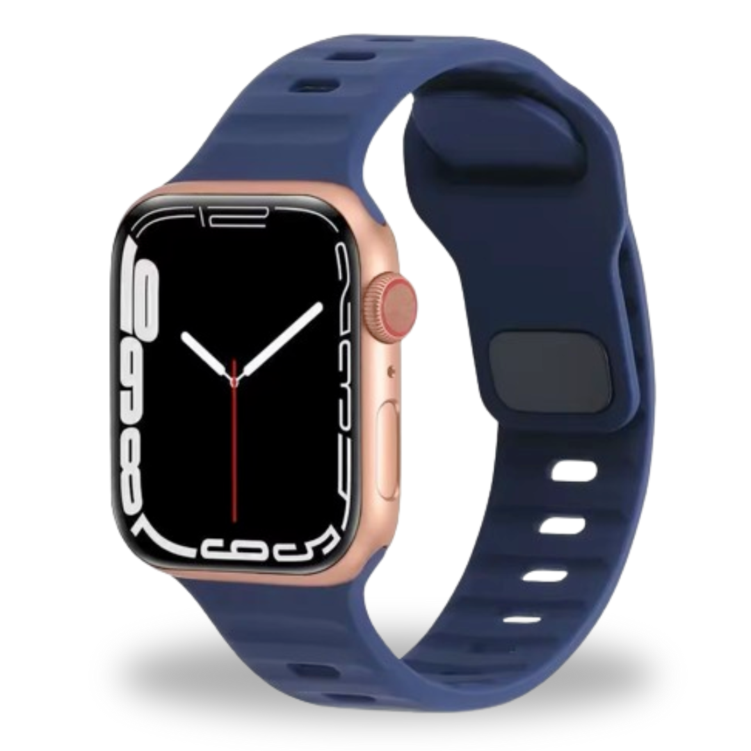 Breband Active Silikonarmband für Apple Watch in Hellgrau