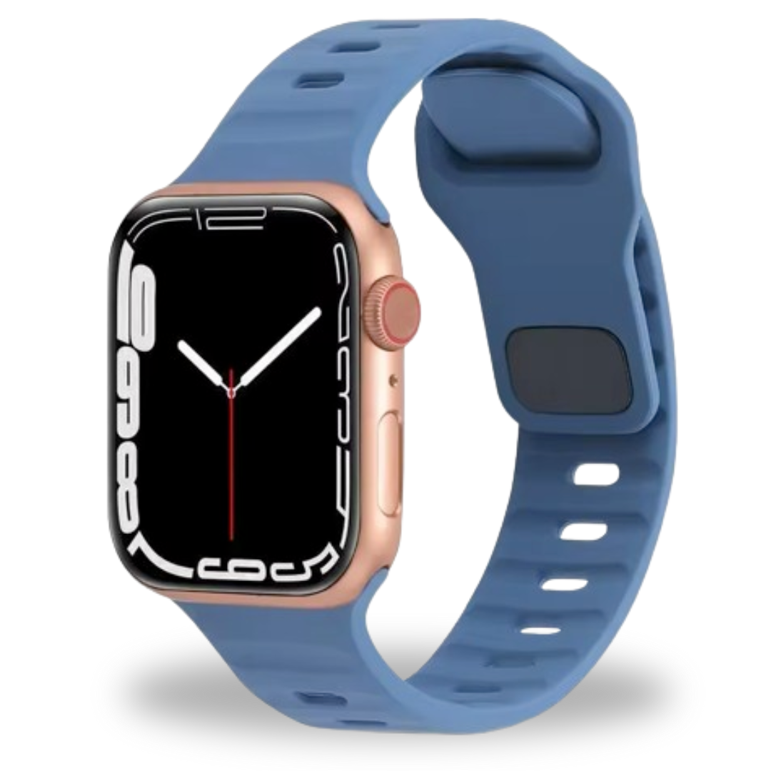 Breband Active Silikonarmband für Apple Watch in Hellblau